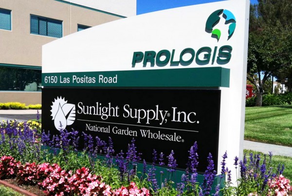 Monument Sign for Prologis installed in Pleasanton