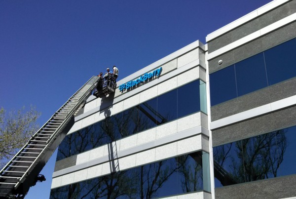 LED Illuminated sign for Blackberry by Bennett Graphics