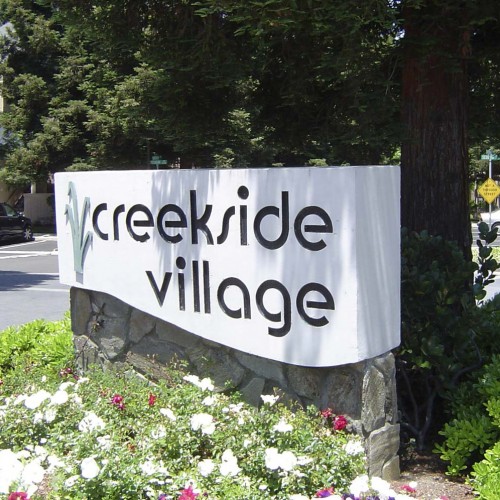 Monument Sign installed and made by Bennett Graphics in Pleasanton CA