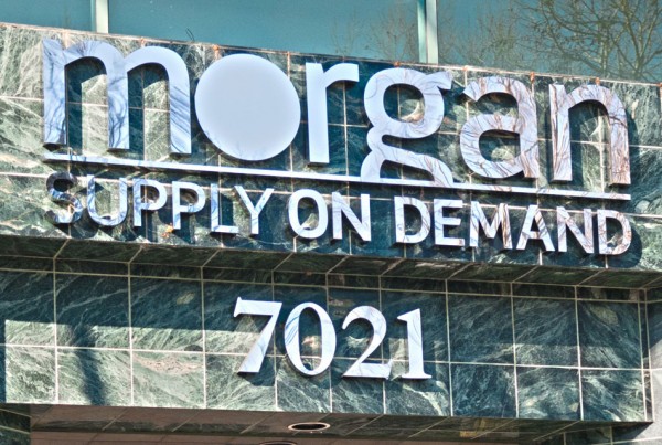 Channel Letters in Stainless Steel for DW Morgan in Pleasanton