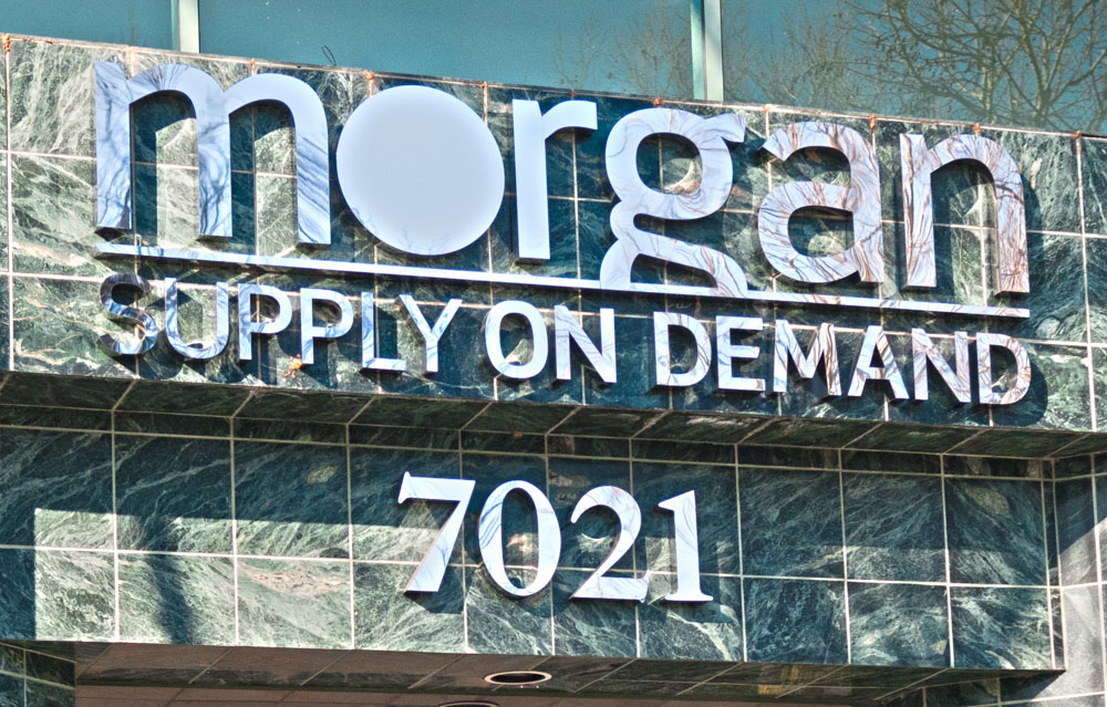 Channel Letters in Stainless Steel for DW Morgan in Pleasanton