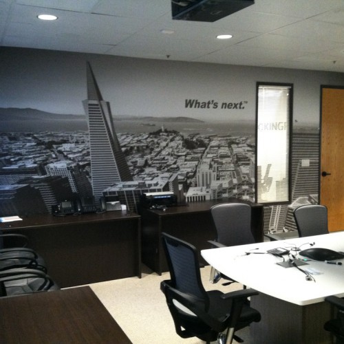 vinyl wall graphics installed in Pleasanton