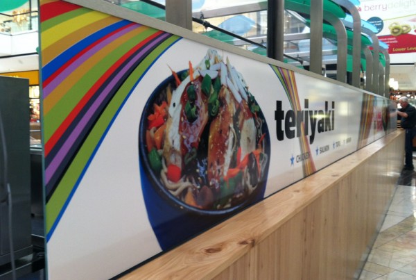 Vinyl Graphics installed in Stoneridge Mall in Pleasanton