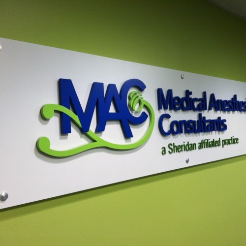 Lobby sign production in Pleasanton CA