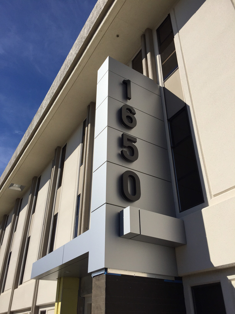 Halo Illuminated Channel Letters for PS Business Park made by T Bennett Services, LLC
