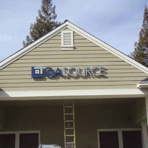 Halo Channel Aluminum Signs installed in Pleasanton CA