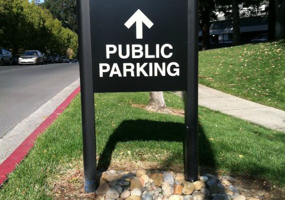 Parking Sign made from Post and Panel by Bennett Graphics in Pleasanton