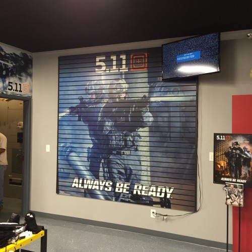 example of Slat wall vinyl production