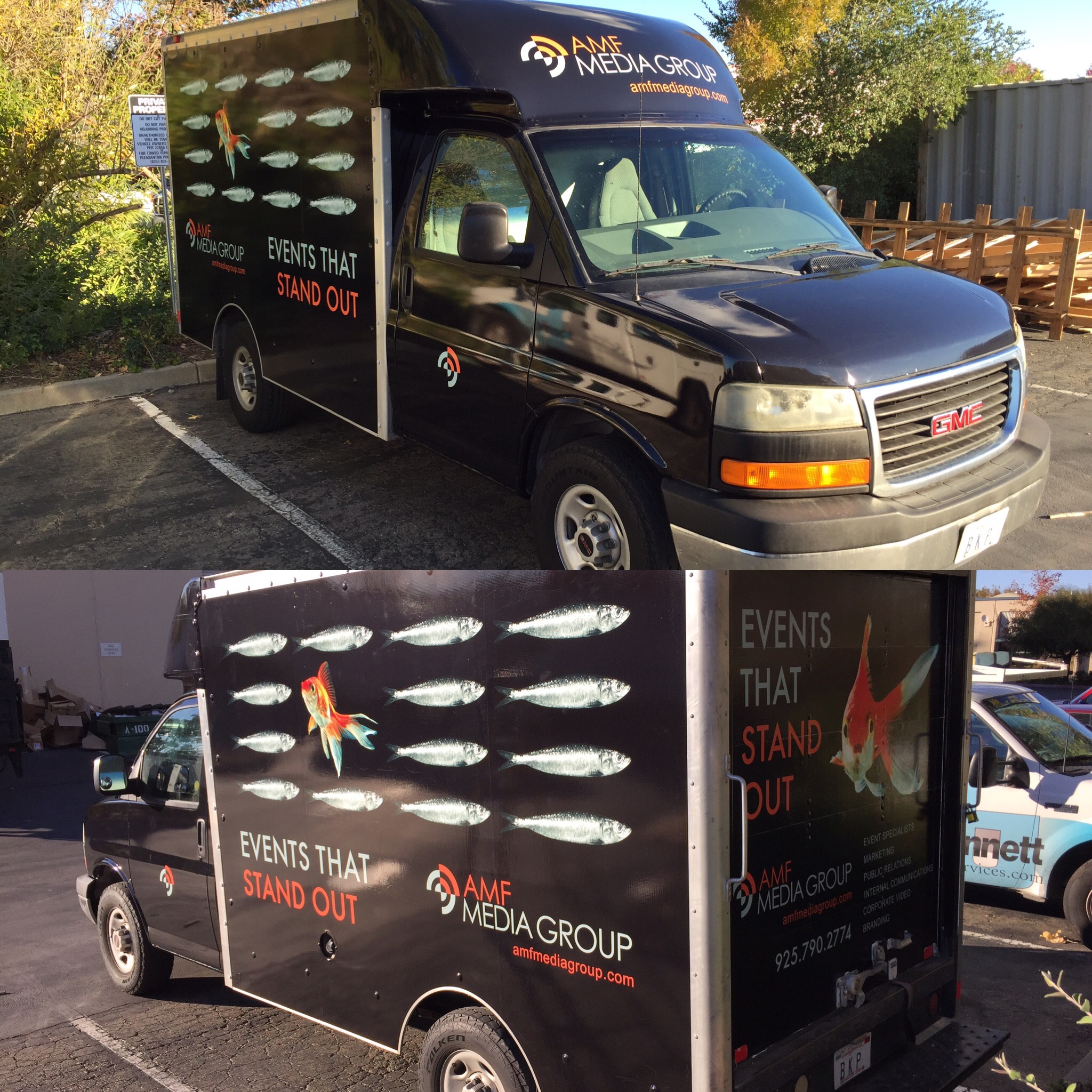 example of custom box van wrap