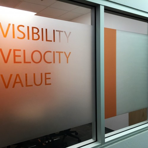 frosted window film installation in pleasanton