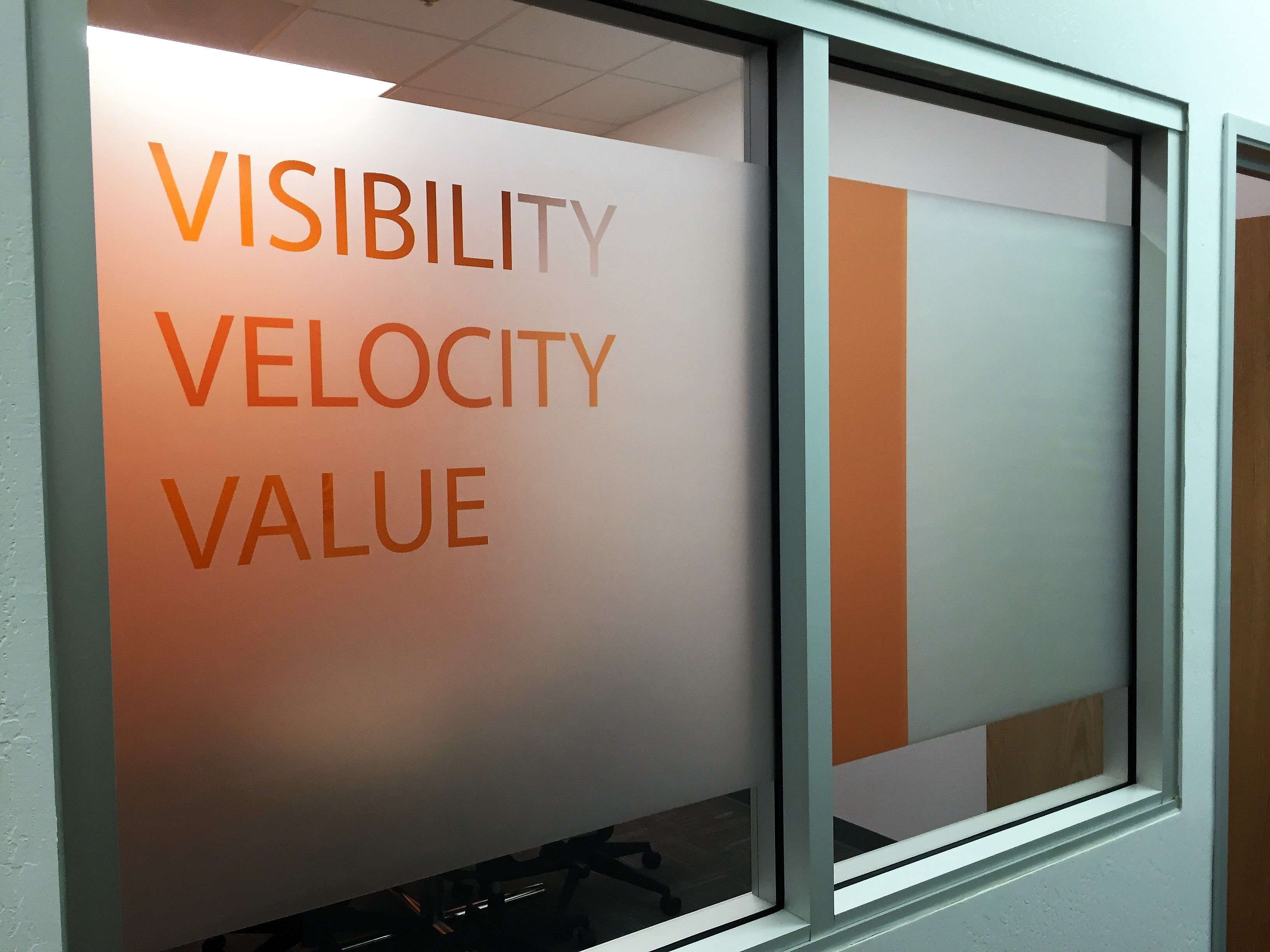 frosted window film installation in pleasanton