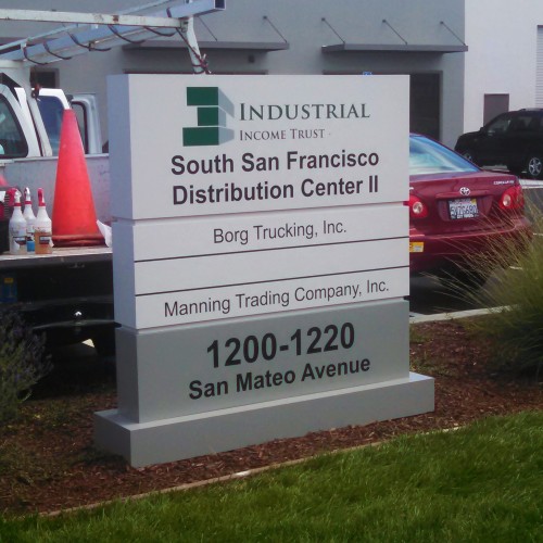 example on monument signage