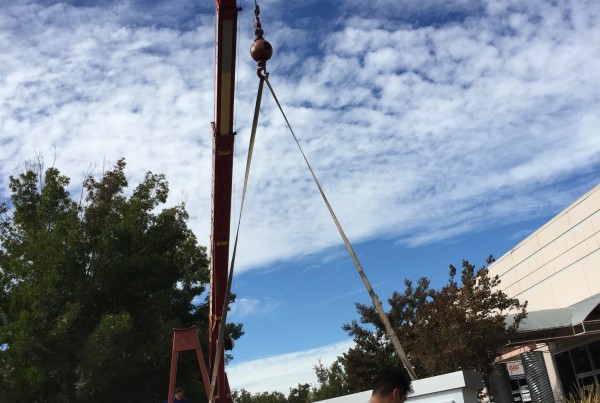 Monument sign installation in Pleasanton