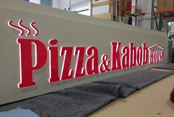 Acrylic LED sign for business in Pleasanton, CA