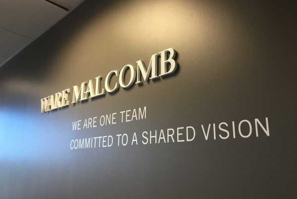 example of a lobby sign