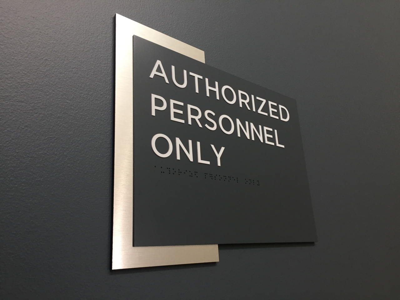 Interior Wayfinding Authorized Personnel Only