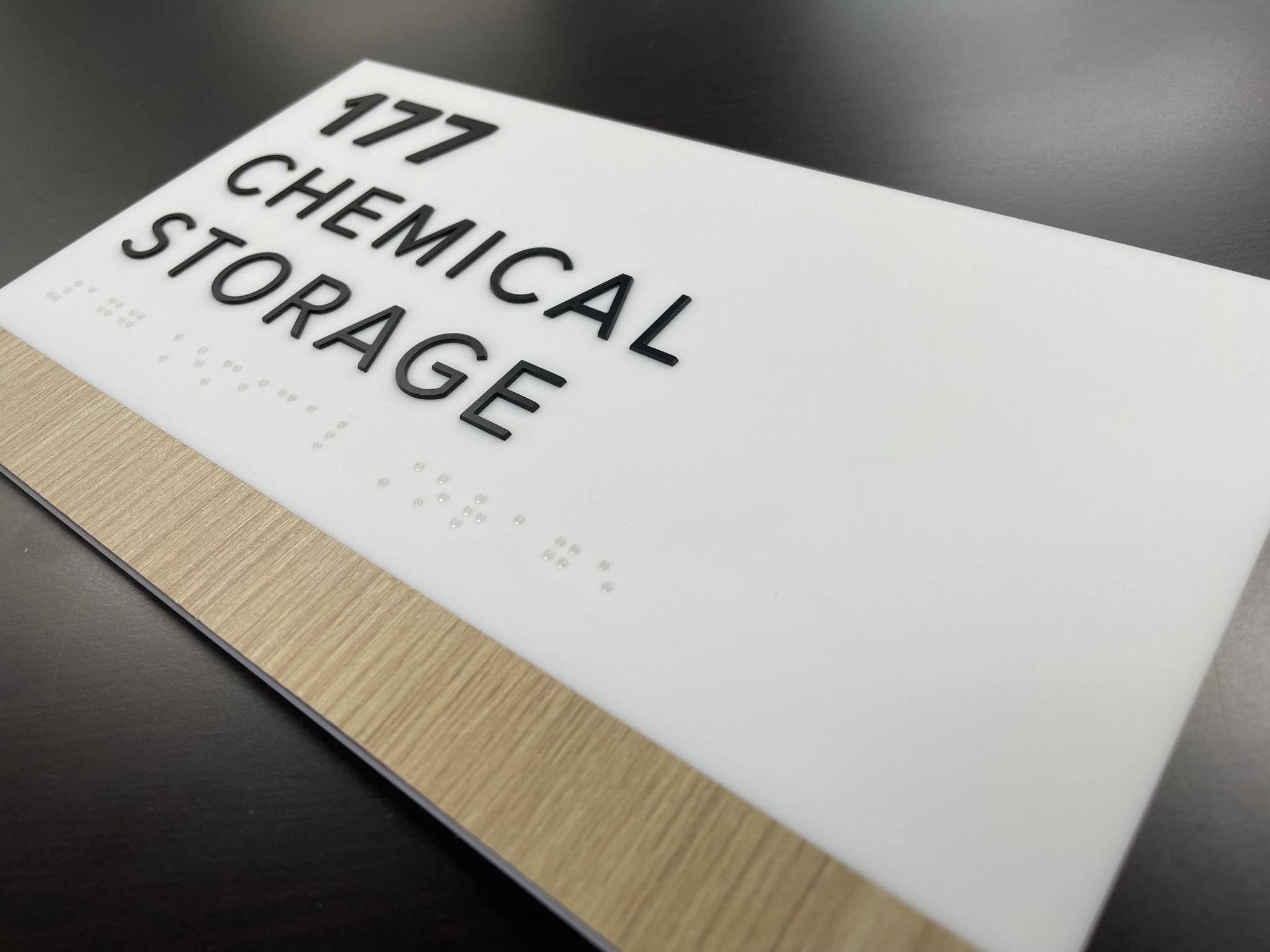 ADA Sign sample in commercial building